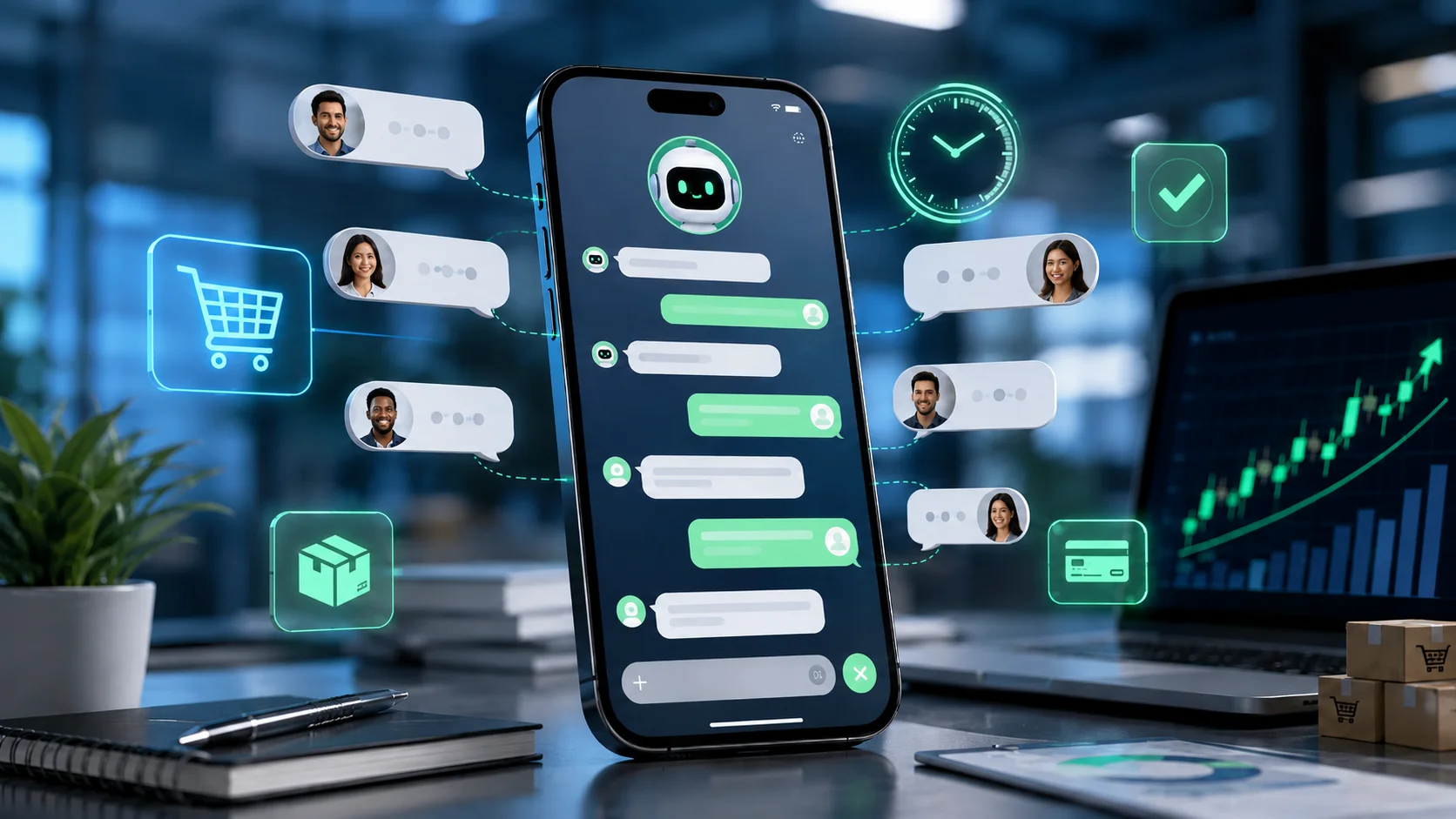 Agentes de Inteligencia Artificial: Tu mejor vendedor de WhatsApp 24/7
